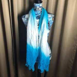 Vivante by VSA Two Tone Sheer Long Scarf